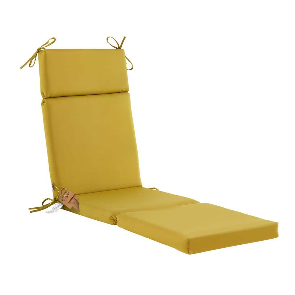 Outdoor Chaise Lounge Tufted Cushion with Ties,Replacement Wicker Chair ...