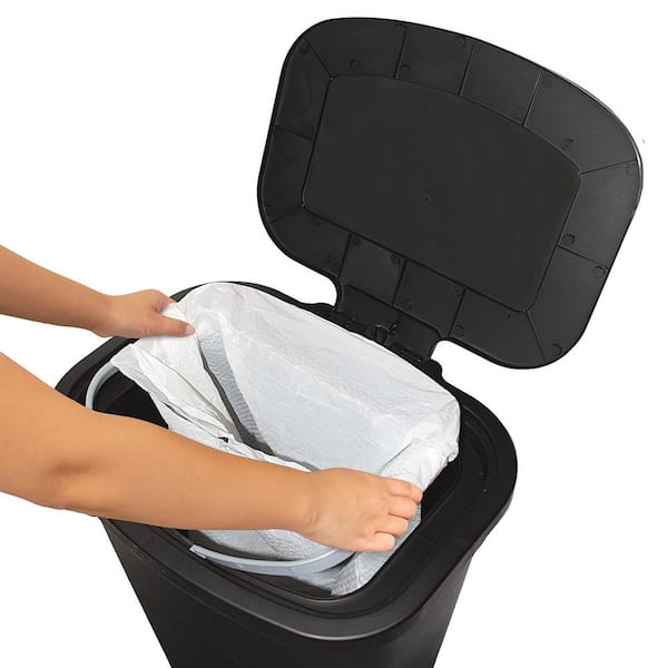 RW Clean 20 gal Black Plastic Trash Can Liner - Standard-Duty, 0.7