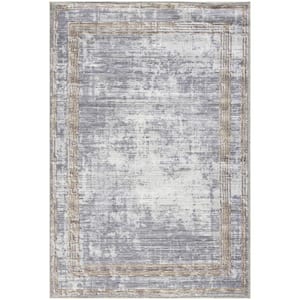 Daydream Silver 3 ft. x 4 ft. Contemporary Area Rug