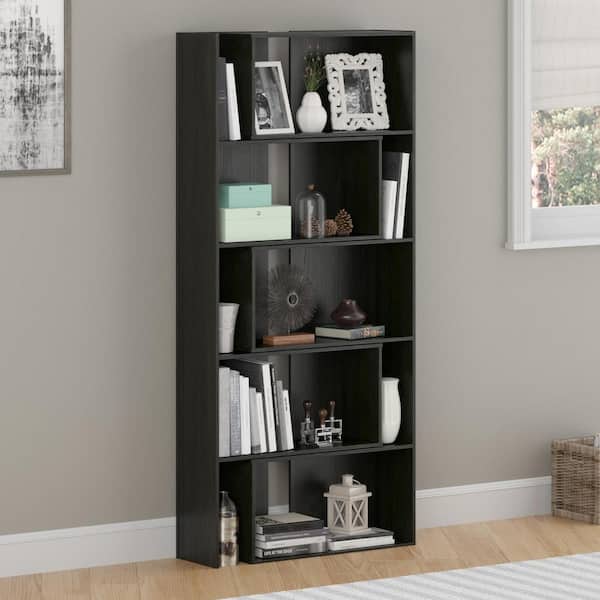 Altra Furniture Transform Midnight Onyx Expandable Open Bookcase