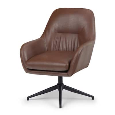 Johnson Swivel Brown Adjustable Executive Computer Office Chair