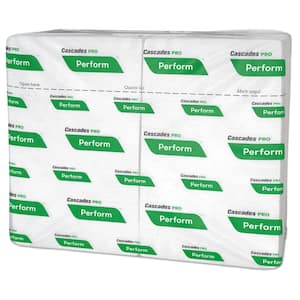 Perform Interfold Napkins, 1-Ply, 6 1/2 in. x 4 1/4 in., White, 376/PK, 6016/Carton