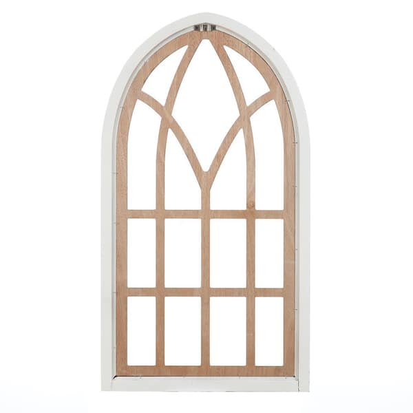 arched window frame white