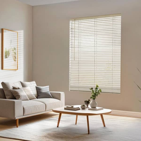 Custom Designer 2 in. Cordless Room Darkening Faux Wood Blinds