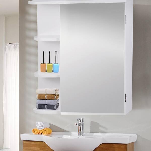 Unbranded Dartmouth Ready to Assemble 6 x 21.7 x 17.7 in. White Wall Bathroom Cabinet