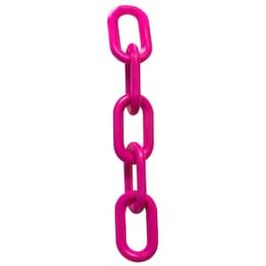 2 in. (#8 mm to 51 mm) x 100 ft. Plastic Chain in Magenta