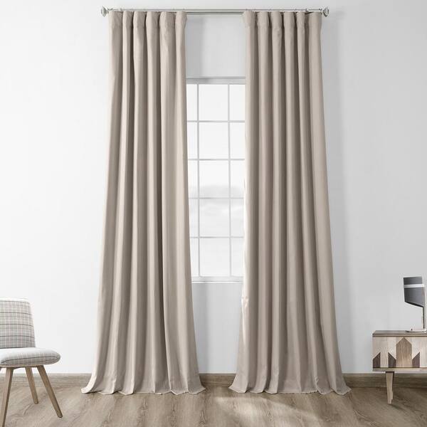 Exclusive Fabrics Furnishings Light Greige Beige Rod Pocket Sheer Curtain 50 In W X 96 L Prct Bo02b Exclusive Fabrics Furnishings Light, White Cotton Curtains 96
