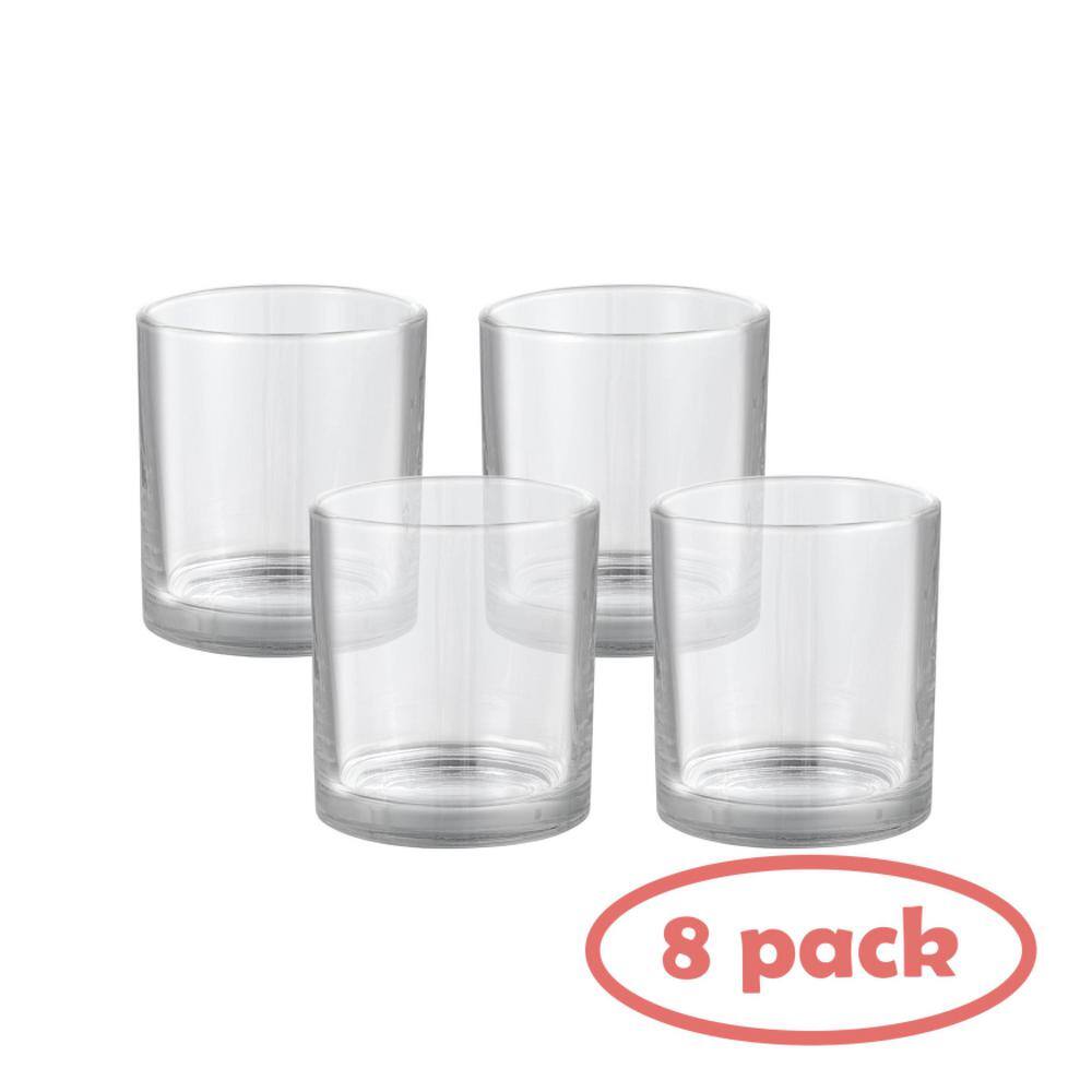 Clear Glass Votive Candle Holders Set of 8