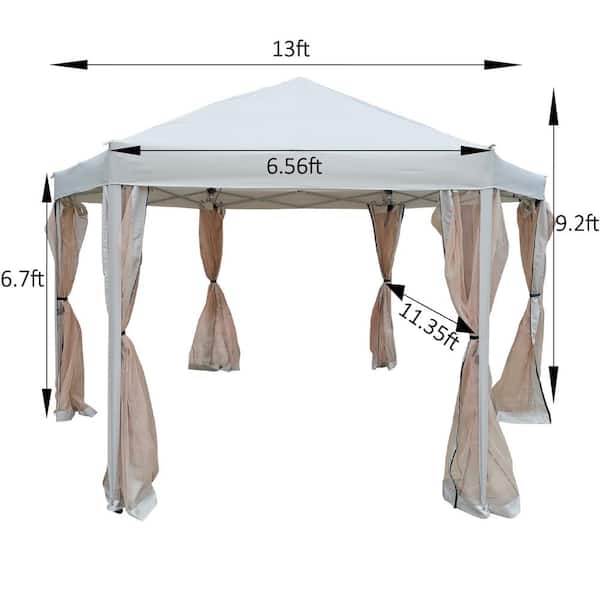 13'x13' Pop Up Canopy Tent with Sidewalls
