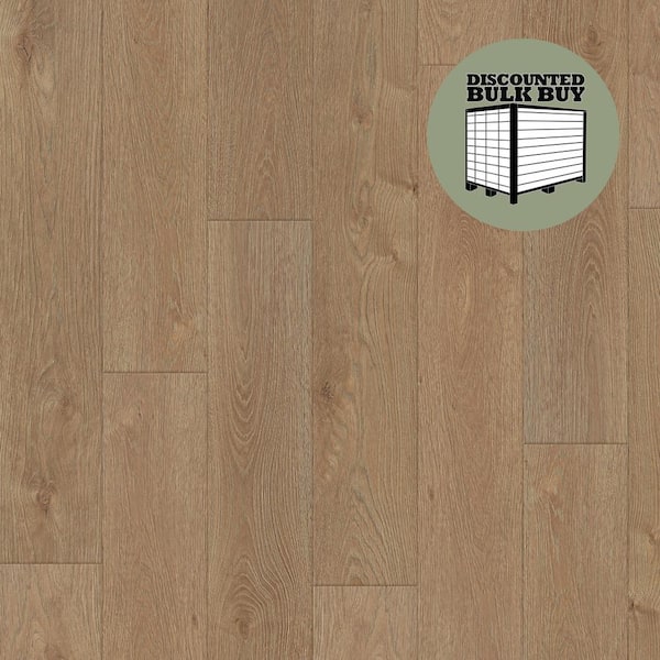 ASPEN FLOORING Ethereal Oak 12 mm T x 7.7 in. W x 48 in. L Click Lock Water Resistant Laminate Wood Flooring (1000.35 sq. ft./pallet)
