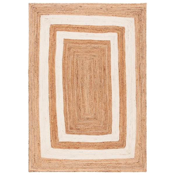 SAFAVIEH Natural Fiber Ivory/Beige 5 ft. x 8 ft. Ascending Woven Area Rug