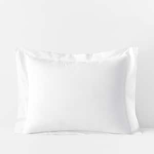 Legends Hotel White Solid 400-Thread Count Supima Cotton Percale Standard Sham