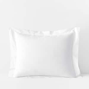 White Solid 400-Thread Count Supima Cotton Percale King Sham
