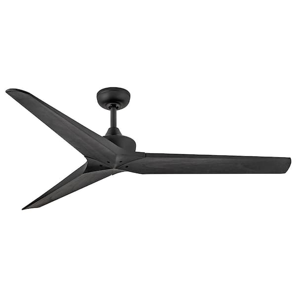 Chisel 60.0 in. Indoor/Outdoor Matte Black Ceiling Fan with Remote Control