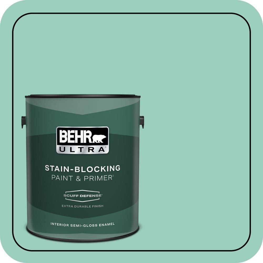 1 gal. Home Decorators Collection #HDC-SM14-6 Thermal Aqua Extra Durable Semi-Gloss Enamel Interior Paint & Primer price history on PriceWatchPro