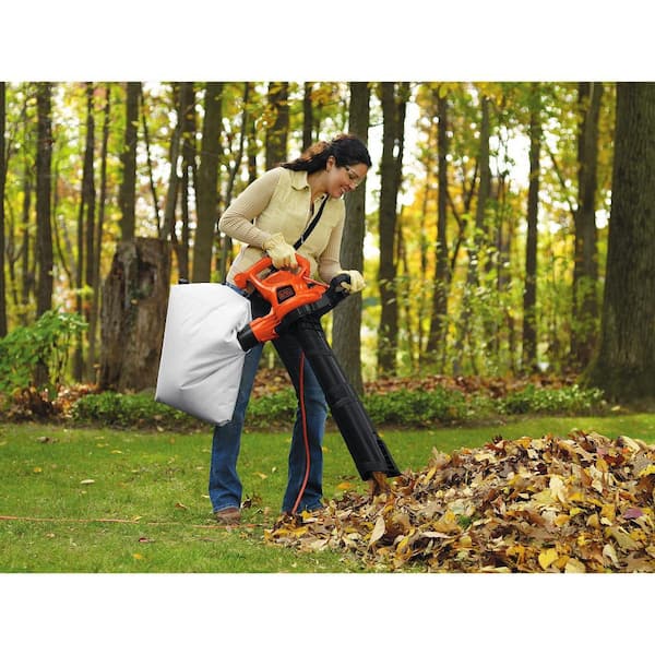 Black and Decker BEBLV300 Garden Vacuum and Leaf Blower with Back