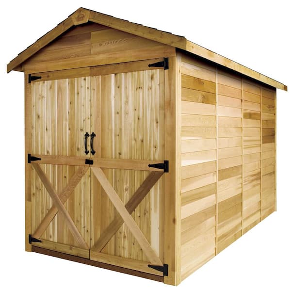 Rancher 6 ft. x 12 ft. Western Red Cedar Garden Shed