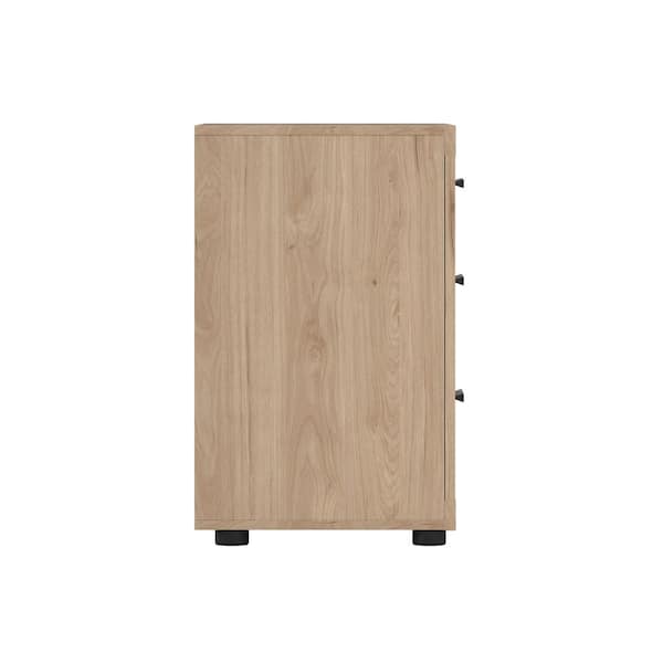 Tvilum Mira Jackson Hickory 3 Drawer 30.16 in. W Chest of Drawers