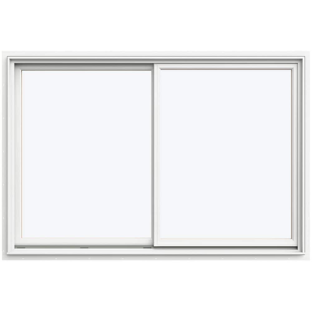 JELD-WEN 71.3125 in. x 47.5625 in. W-5500 Left-Hand Sliding Wood Clad ...