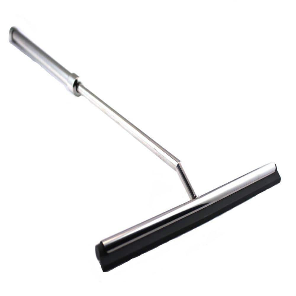 Stainless steel shower squeegee - Handle, cord and covering of silicone -  Anthracite (Hightrend) for only 23.00 CHF von Bernstein Badshop