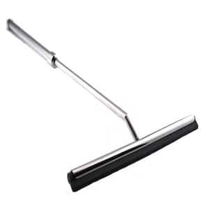 23 in. Stainless Steel Shower Squeegee with Telescoping Handle Extends