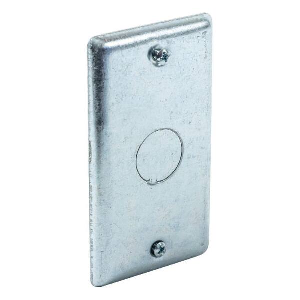 thumbnail image 2 of 4-11/16 Inch Square Electrical Box Cover – 1/2 Inch Raised – 2 Single Receptacle Openings 2 of 5