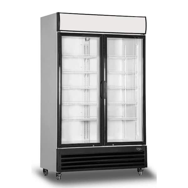 Cooler Depot 47.5 in. 34.8 cu. ft. Commercial Refrigerator Merchandiser in White Coated Steel