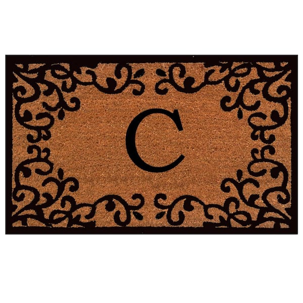 Calloway Mills Chateaux 18 in. x 30 in. Monogram C Door Mat