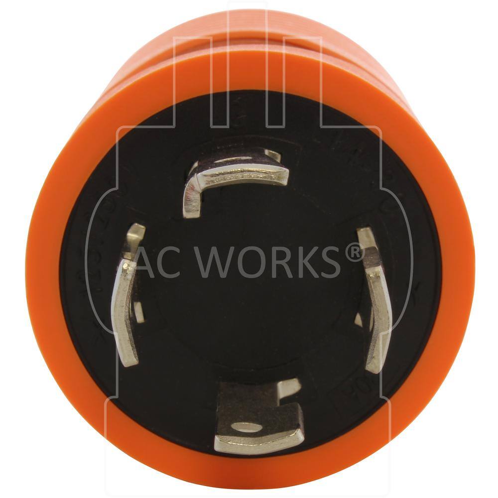Locking Adapter NEMA L14-30P 30Amp 125/250Volt 4Prong Locking Plug to L5-30R 3Prong 30Amp Locking Female Connector - 2