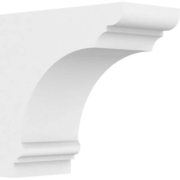 Ekena Millwork Standard Hughes 3.5 in. W x 7 in. H x 7 in. D Signature Urethane Polyurethane Bracket