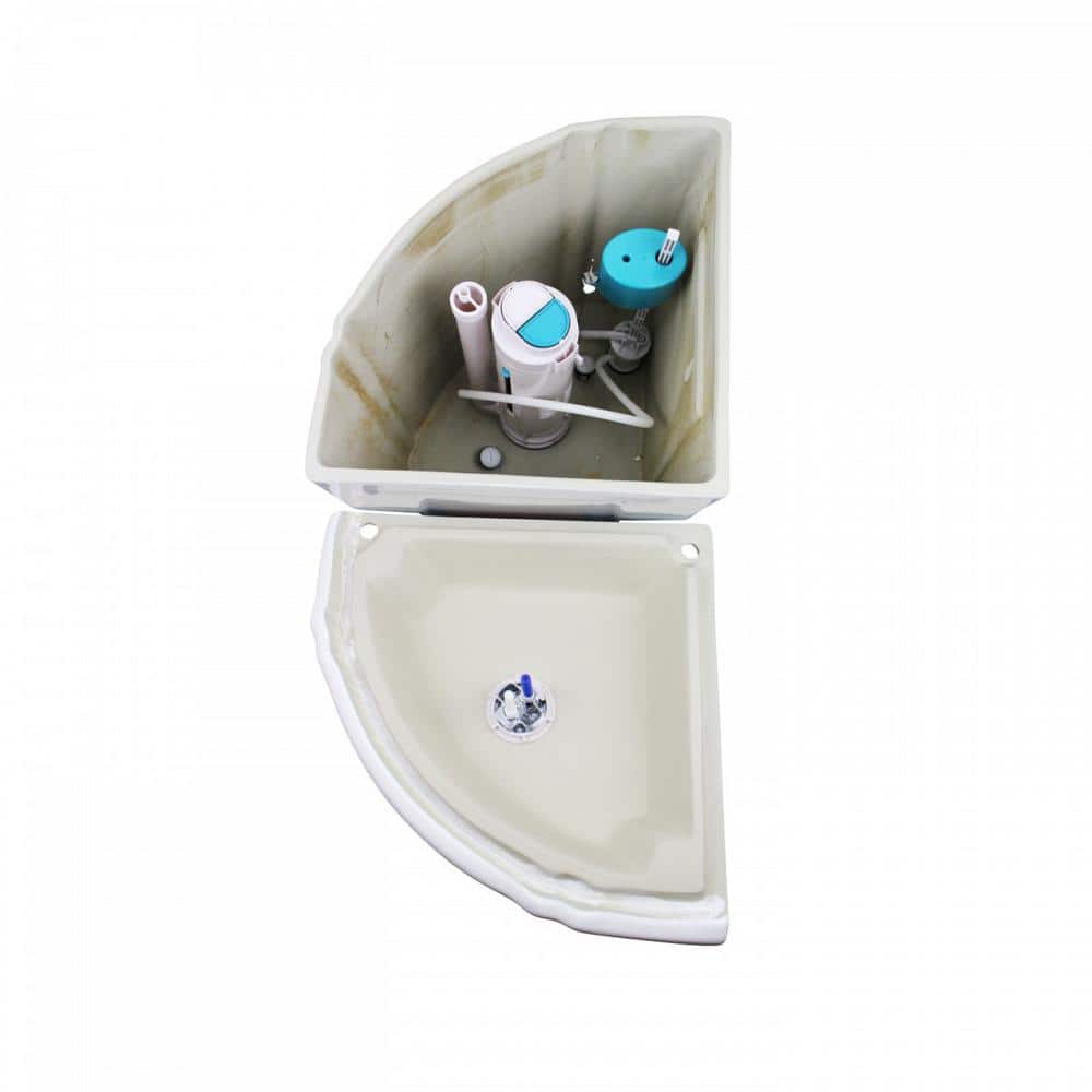 Sheffield White Round Corner Dual Flush Two-Piece Toilet