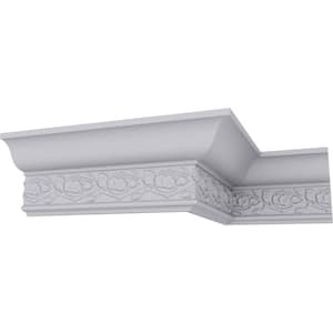SAMPLE - 2-3/4 in. x 12 in. x 3-7/8 in. Polyurethane Augusta Crown Moulding