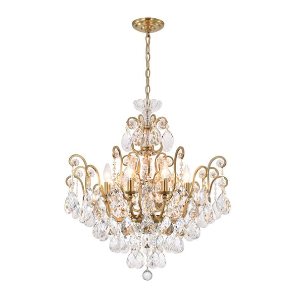 Unbranded Camden 8-Light Antique Brass Chandelier
