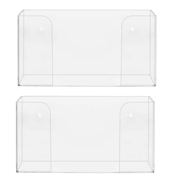 AdirMed Single Box Capacity Acrylic Glove Dispenser (2-Pack)