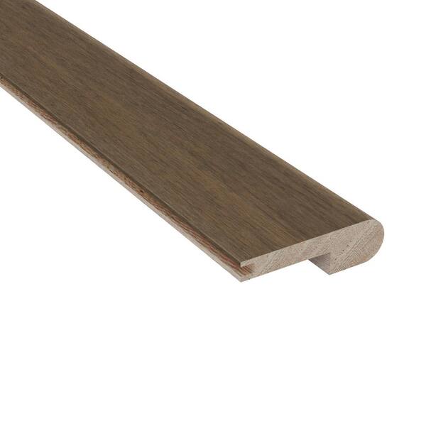 grey floor with brown trim