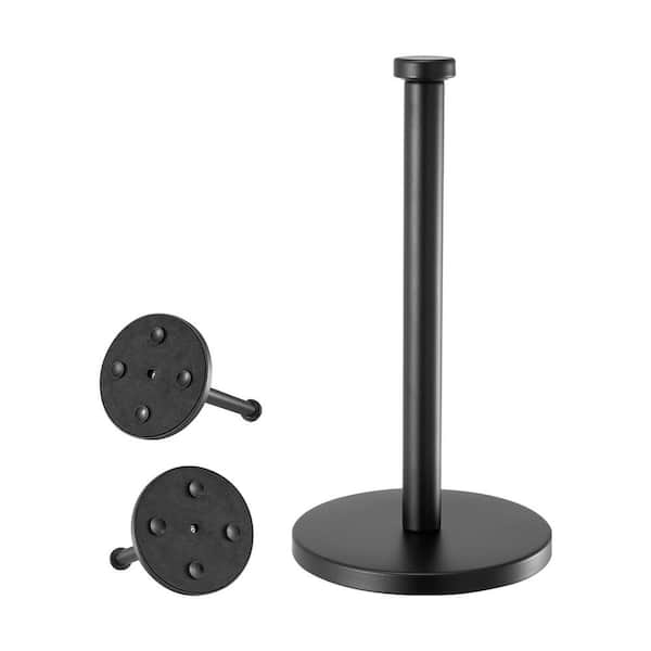 Paper Towel Holder Countertop, Stainless Steel Kitchen Paper Towel Stand with Weighted Base and Suction Cups, Non-slip