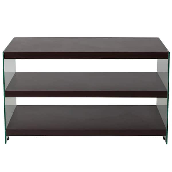 Carnegy Avenue 40 in. Dark Ash Composite TV Stand Fits TVs Up to 40 in. with Cable Management