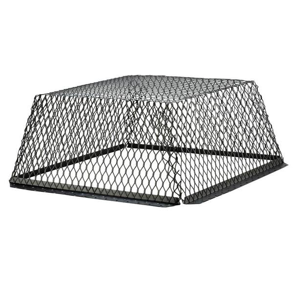 HY-C VentGuard 25 in. x 25 in. x 12 in. Stainless Steel Roof Wildlife Exclusion Screen in Black