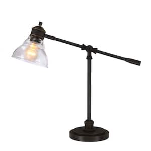 18.25 in. Oil Rubbed Bronze Counter Balance Desk Lamp with LED Bulb Included