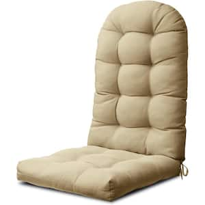 49 in. x 20 in. x 5 in. Light Brown Outdoor Patio Adirondack High Back Chair Cushion