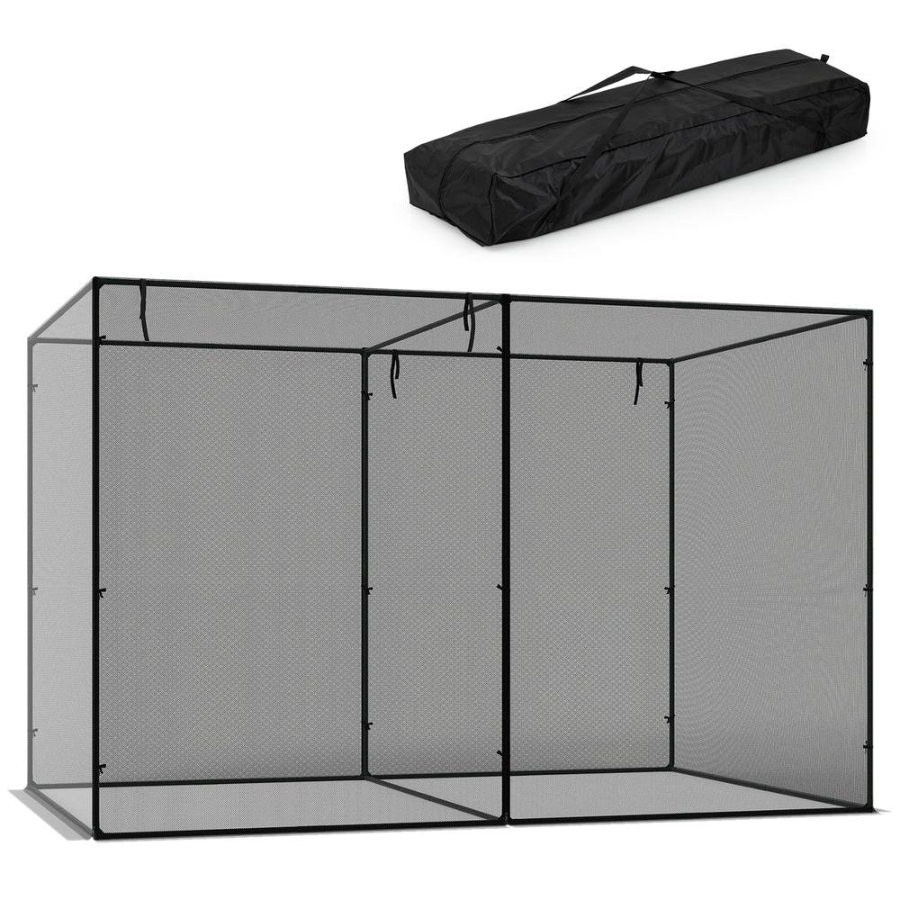 Garden Crop Cage 10 ft. x 6.5 ft. x 6.5 ft. with 6 Ground Nails 2 Zipper Doors and Carrying Bag price history on PriceWatchPro
