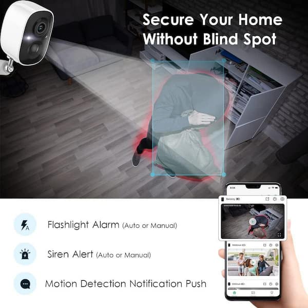 tp-link Tapo C500 2MP Outdoor Pan/Tilt Security Wi-Fi Camera, 1080p