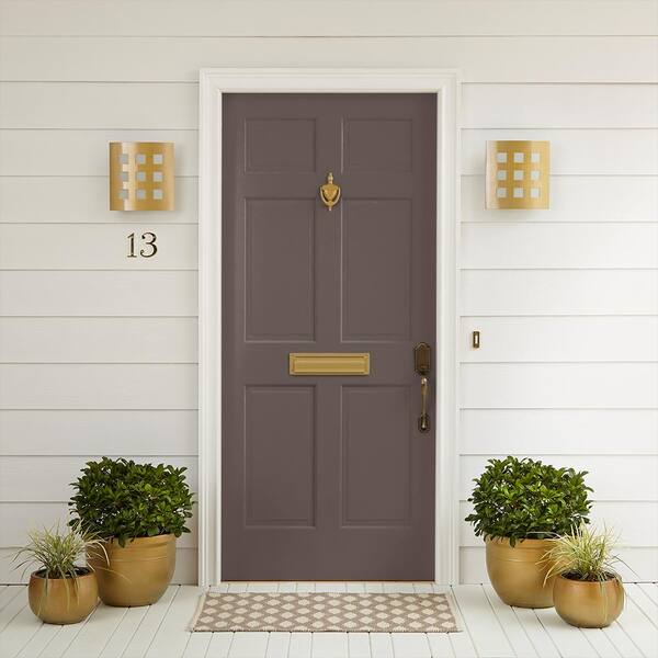 satin brown door paint