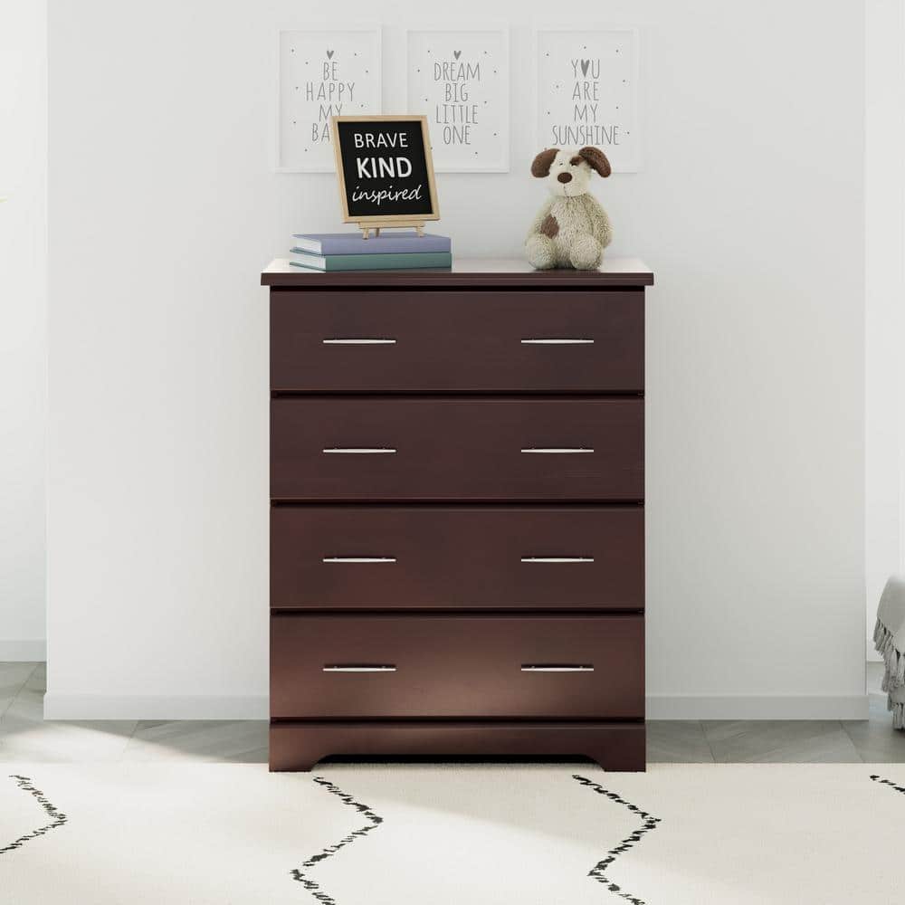 Espresso GREENGUARD Certified 4-Drawer Nursery Dresser