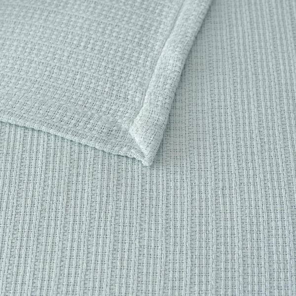 MARTHA STEWART Bedford Tile 1-Piece Blue Quartz Cotton Full/Queen