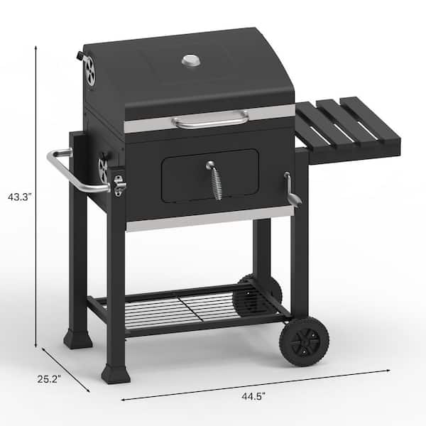 Outdoor Leisure Collection Charcoal Grill in Black with 563