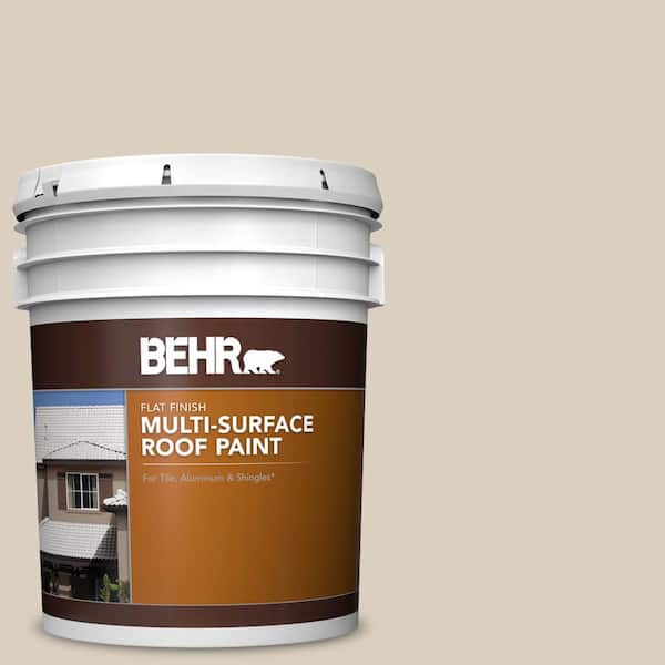 5 gal. #RP-13W Camelstone Flat Multi-Surface Exterior Roof Paint