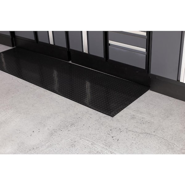 Diamond Tread 27 in. W x 60 in. L Midnight Black Commercial Grade Vinyl Performance Garage Flooring Runner