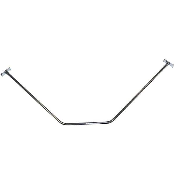 Barclay Products 36 in. Neo Angle Shower Rod in Polished Chrome