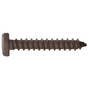 #8 1 in. Slotted Hex-Head Sheet Metal Screws (15-Pack)